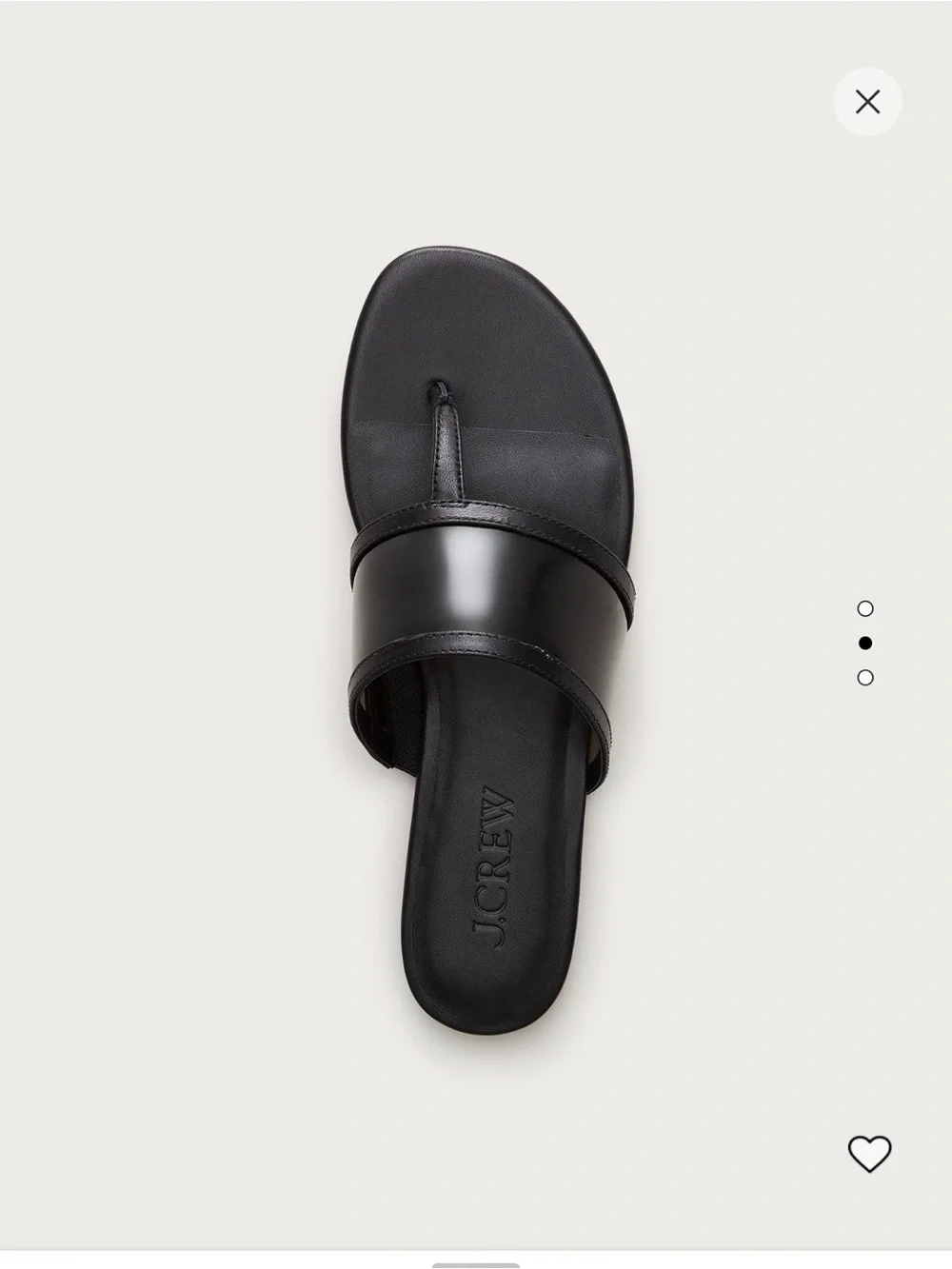 NWT JCrew Audrey Jelly and Leather Thong Sandals in size 7.5